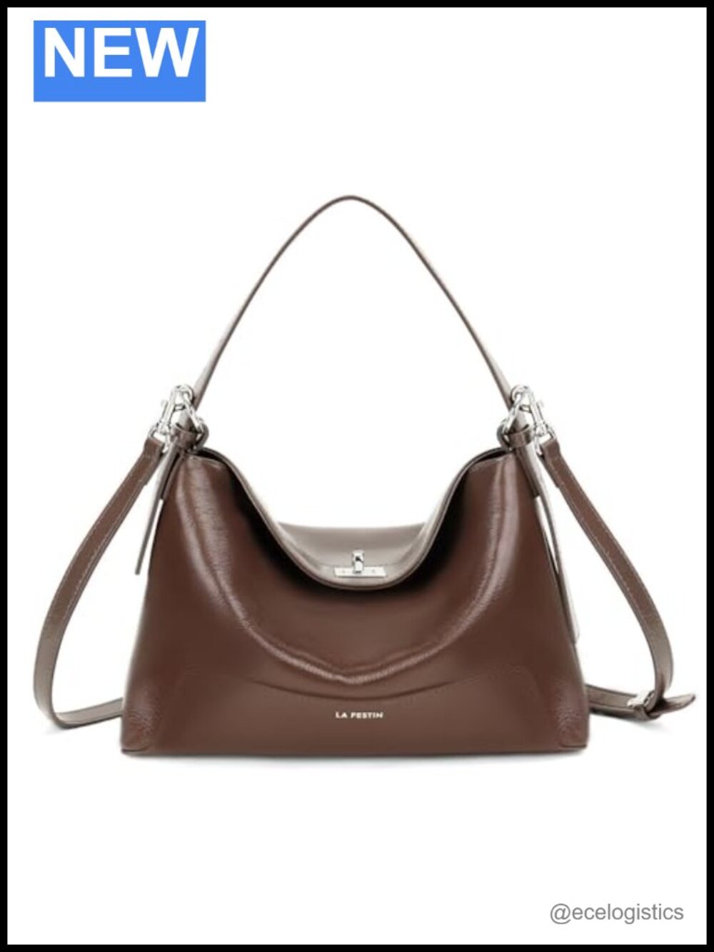 Genuine Leather Crossbody Bag Women Shoulder Hobo Purse Adjustable Strap